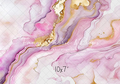 Rose Gold Marble Swirl - With Sweep Option