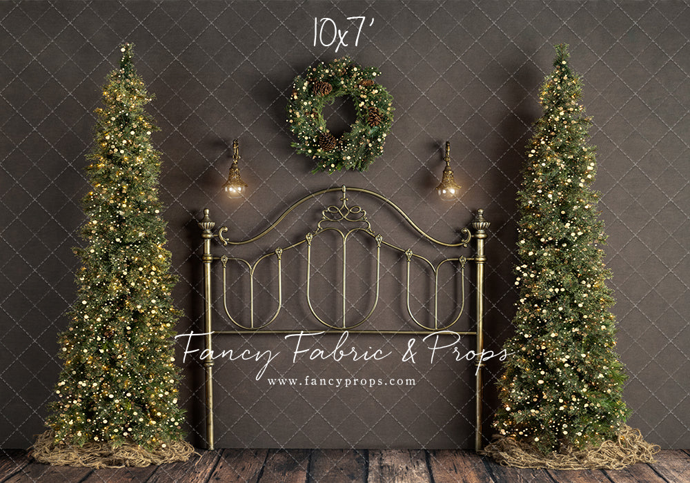 Rustic Holiday Bed With Trees