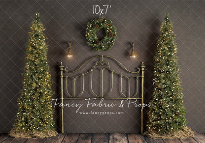 Rustic Holiday Bed With Trees