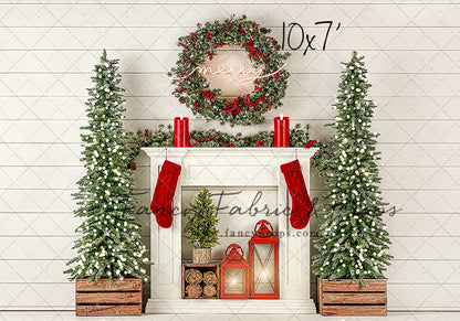 Shiplap Holiday Mantle