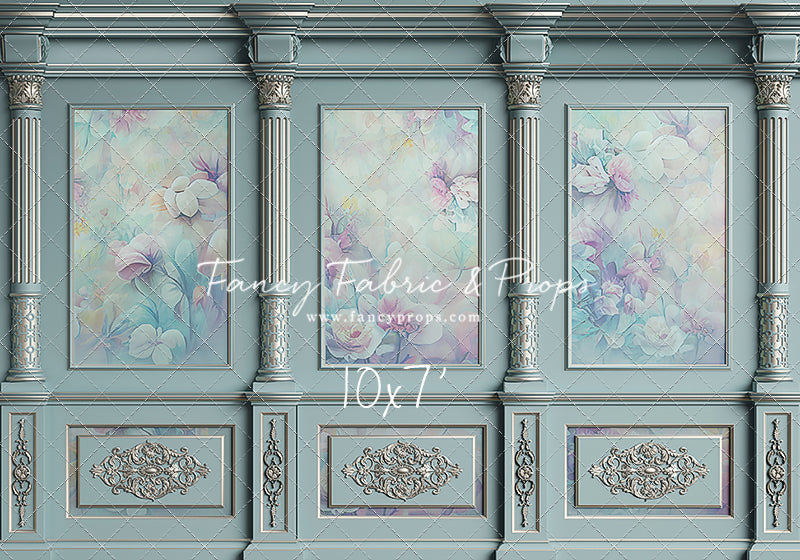 Sky Floral Victorian Wall - With Sweep Option