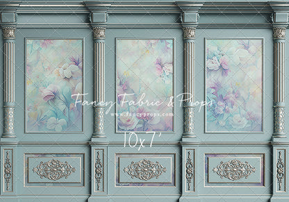 Sky Floral Victorian Wall - With Sweep Option