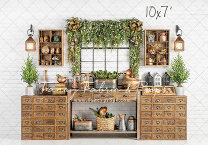 Vintage Holiday Kitchen 2pc Room