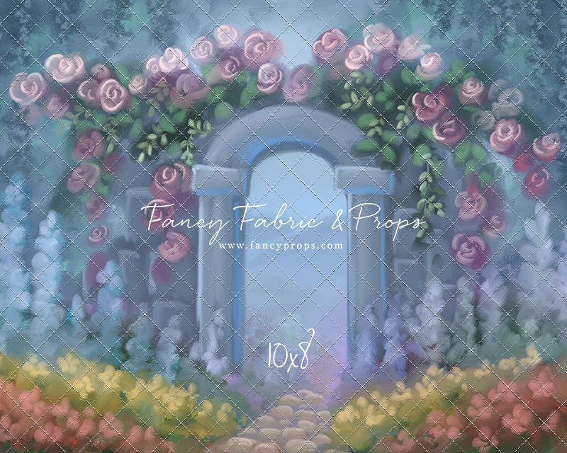 Blushing Rosette Archway