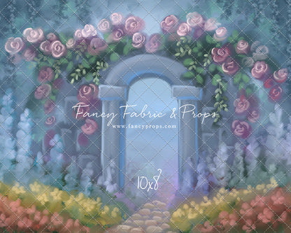 Blushing Rosette Archway