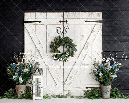 Charcoal Barn Door Blooms