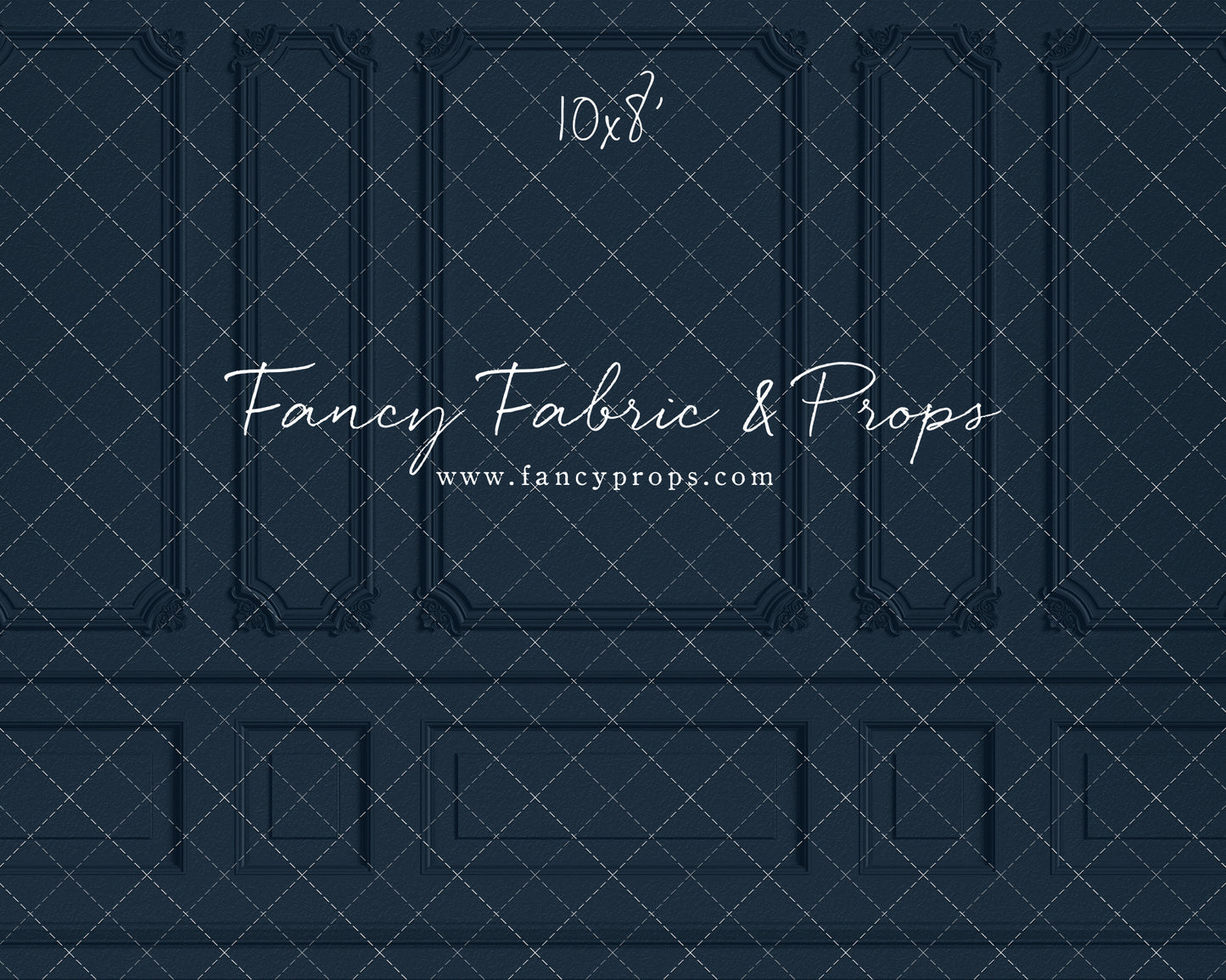 Classic Navy Wainscoting Wall - With Sweep Option