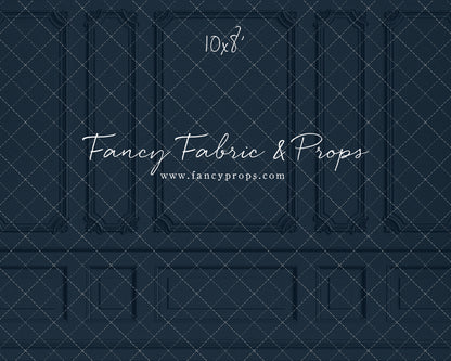 Classic Navy Wainscoting Wall - With Sweep Option