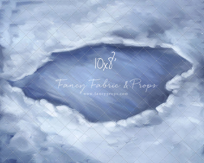 Midnight Snowy Pond Mat Floor