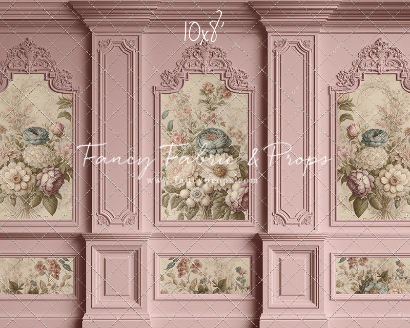 Rose Floral Victorian Wall - With Sweep Option