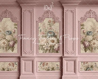 Rose Floral Victorian Wall - With Sweep Option
