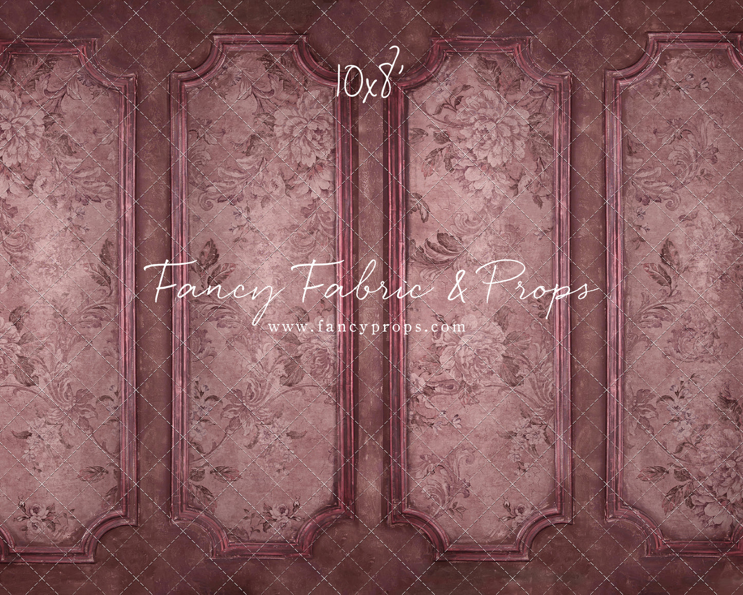Rose Floral Wainscoting Wall