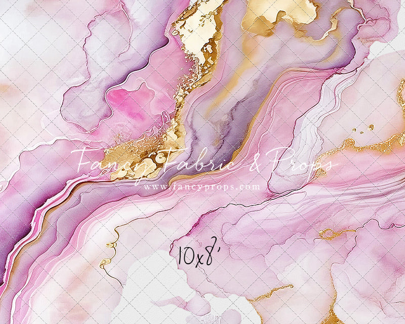 Rose Gold Marble Swirl - With Sweep Option