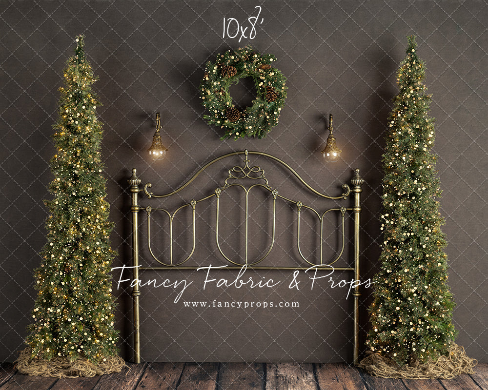 Rustic Holiday Bed With Trees