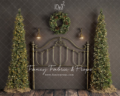 Rustic Holiday Bed With Trees