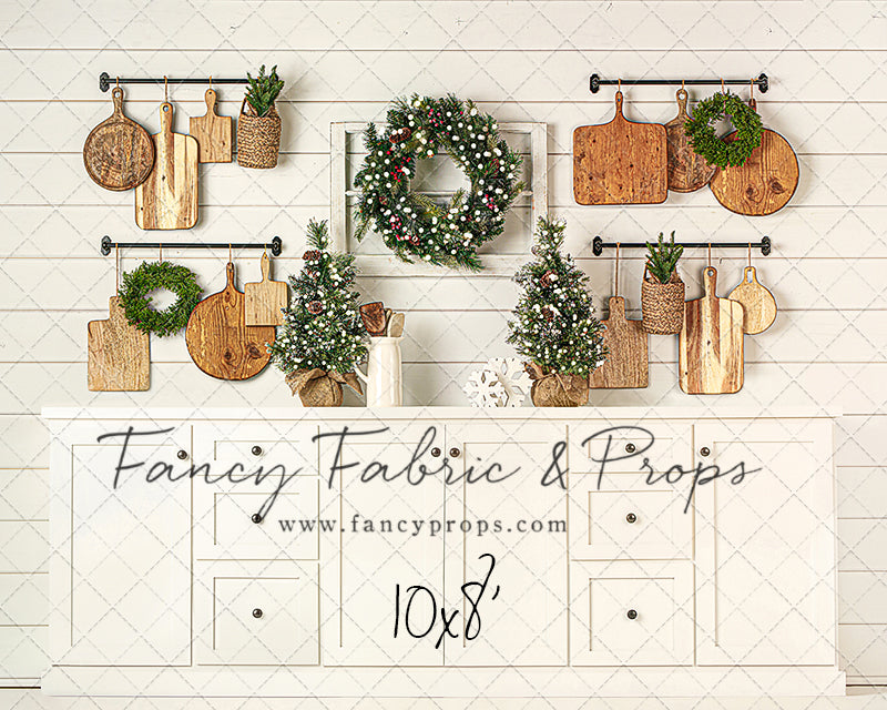 Shiplap Christmas Kitchen Room