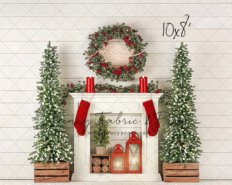 Shiplap Holiday Mantle