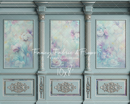 Sky Floral Victorian Wall - With Sweep Option