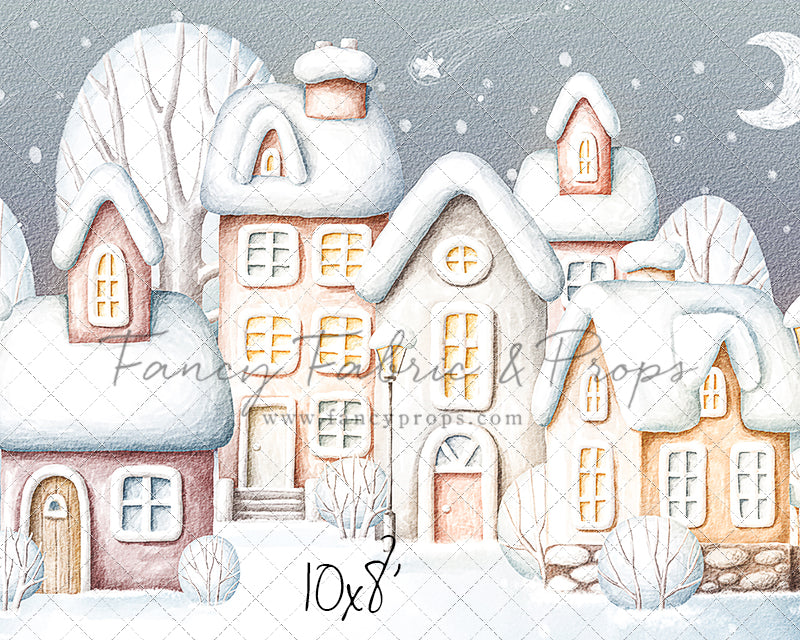 Evening Snowy Village