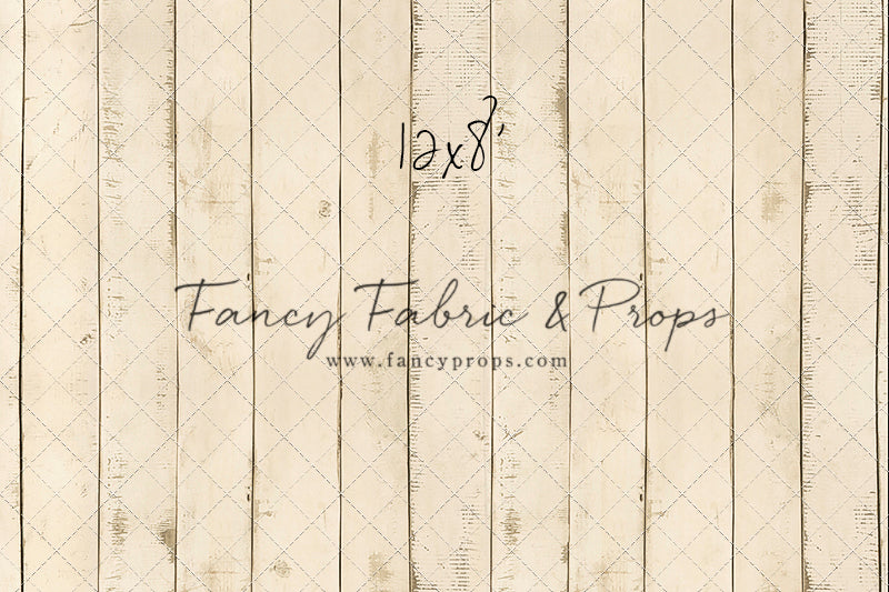 Amanda Cream Barn Wood Planks Mat Floor