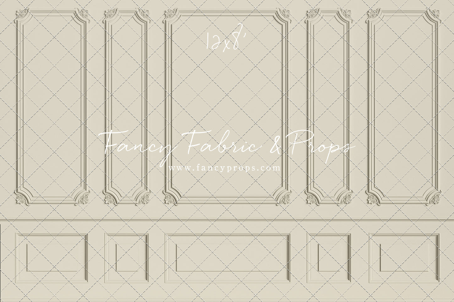 Classic Cream Wainscoting Wall - With Sweep Option