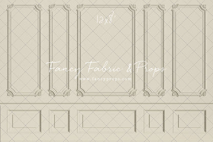 Classic Cream Wainscoting Wall - With Sweep Option