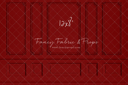 Classic Red Wainscoting Wall - With Sweep Option