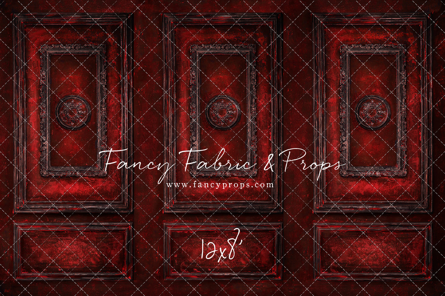 Crimson Antiqued Wall