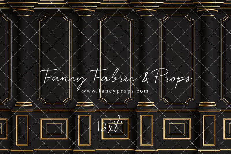 Dark Victorian Gold Wall - With Sweep Option