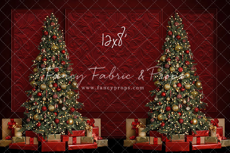 Elegant Crimson Holiday 2pc Room