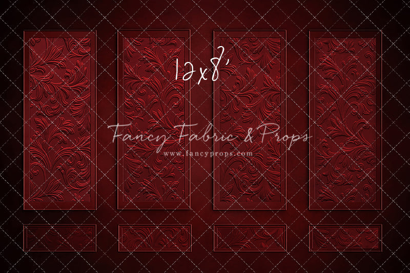 Elegant Crimson Wall