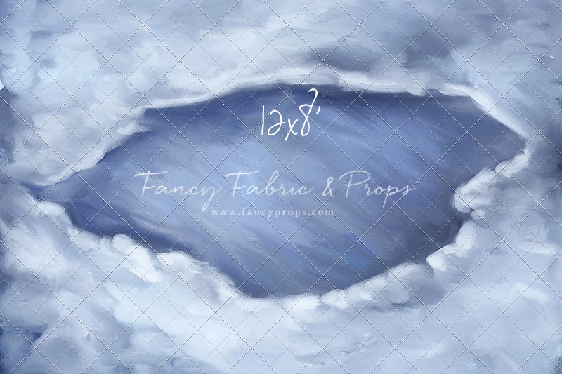 Midnight Snowy Pond Mat Floor