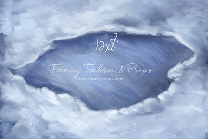 Midnight Snowy Pond Mat Floor