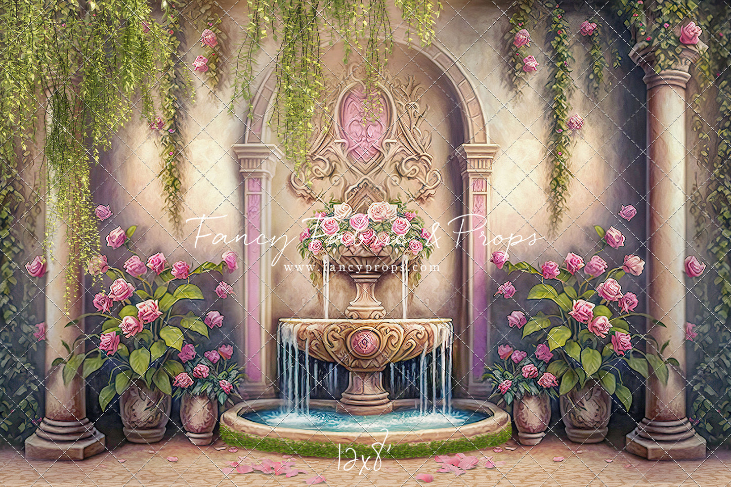 Pink Wishes Fountain - With Sweep Option