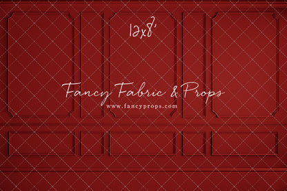 Red Wainscoting Wall