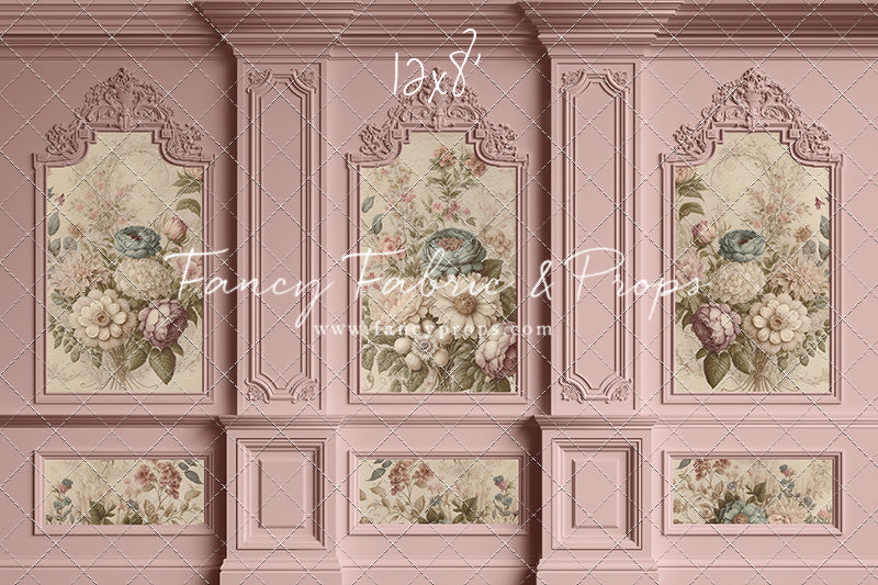 Rose Floral Victorian Wall - With Sweep Option
