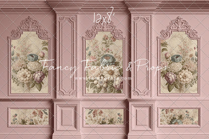 Rose Floral Victorian Wall - With Sweep Option