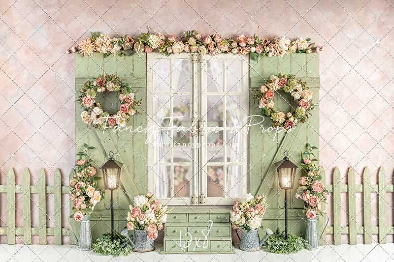 Romantic Sage Window 2pc Room