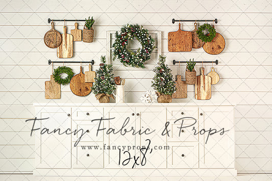 Shiplap Christmas Kitchen Room