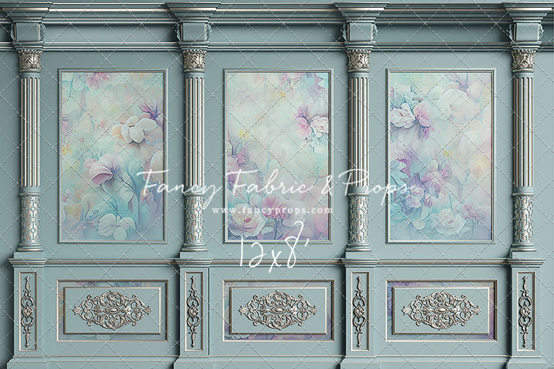 Sky Floral Victorian Wall - With Sweep Option