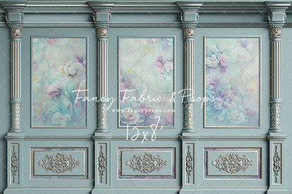 Sky Floral Victorian Wall - With Sweep Option