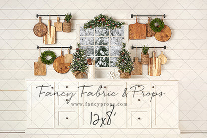 Snowy Country Christmas Kitchen