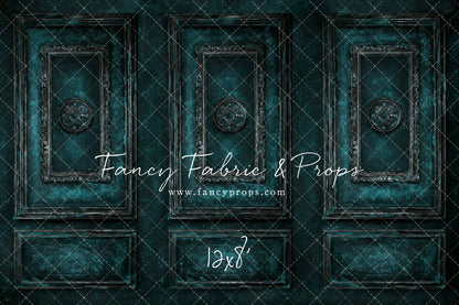 Teal Antiqued Wall