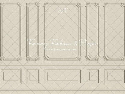 Classic Cream Wainscoting Wall - With Sweep Option