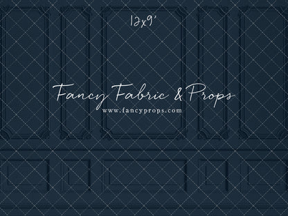 Classic Navy Wainscoting Wall - With Sweep Option