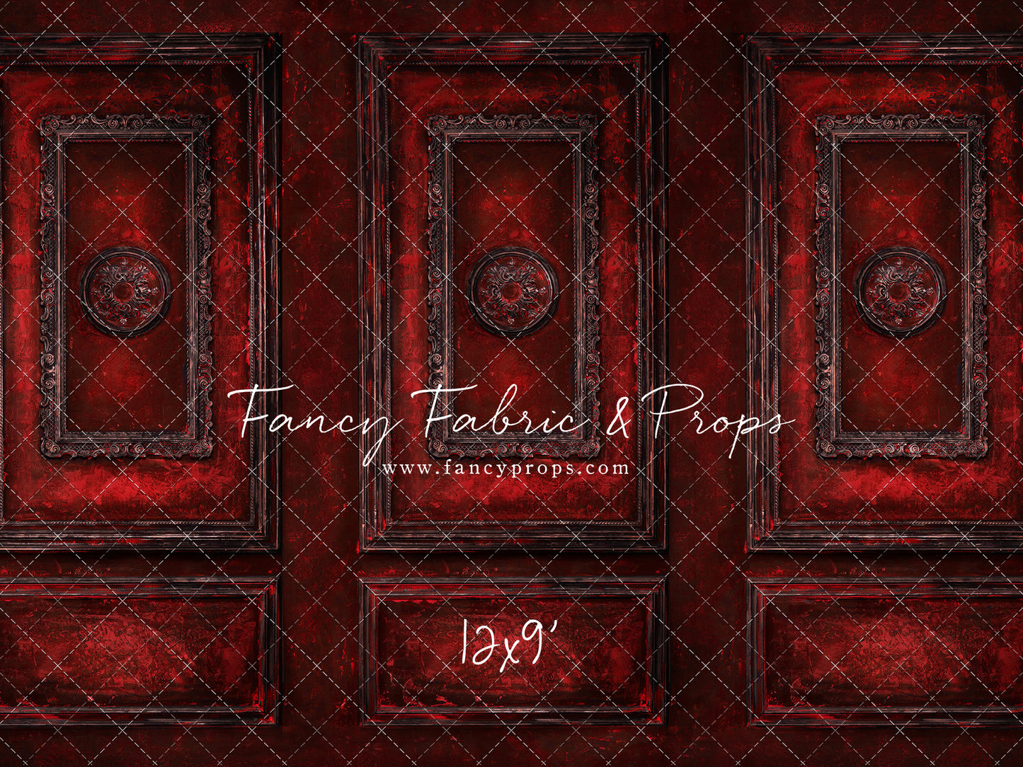 Crimson Antiqued Wall