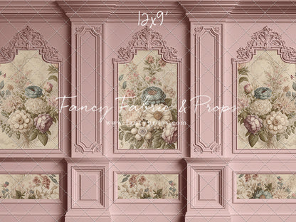 Rose Floral Victorian Wall - With Sweep Option