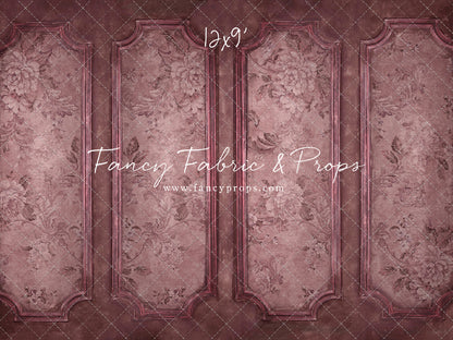 Rose Floral Wainscoting Wall