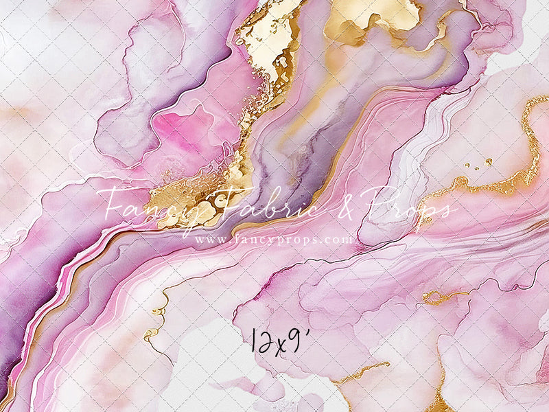 Rose Gold Marble Swirl - With Sweep Option