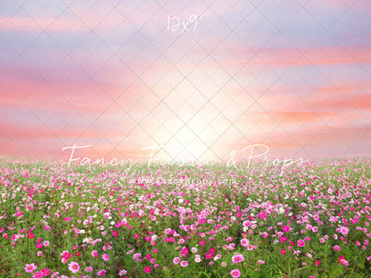 Rosy Wildflower Stroll